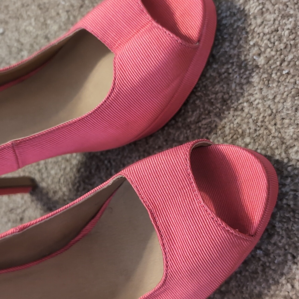Asos bright pink open toed platform shoes - Picture 2 of 6